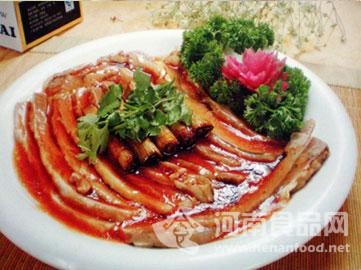 河南食品網  蔥扒羊肉
