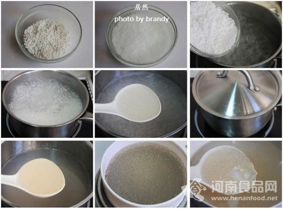 降溫美食：水果牛奶西米露（圖）