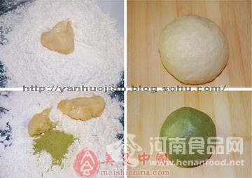 茶膳美食：綠茶酥（圖）