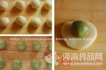 茶膳美食：綠茶酥（圖）
