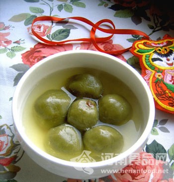 茶膳美食：綠茶玫瑰湯圓（圖）