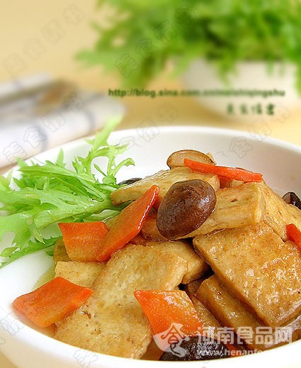 茶膳美食:綠茶豆腐(圖)